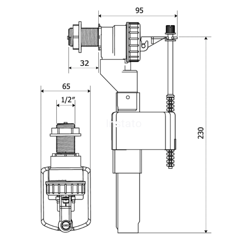 schemat zaworu koło cersanit roca