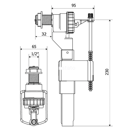 schemat zaworu cersanit
